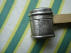 2011.8.28------------清代银制镶嵌绿松石大烟膏盒及象牙箍鉴赏