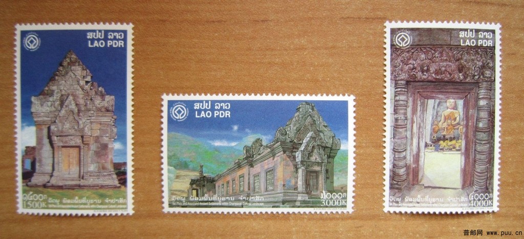 老挝 占巴塞文化风景区3枚全.jpg