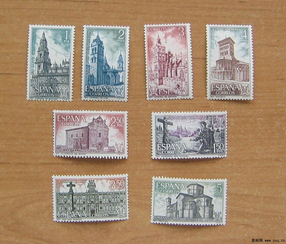 西班牙 圣地亚哥·德·孔波斯特拉朝圣之路【圣地亚哥·科姆波斯特拉神圣年(第3组)，圣.jpg