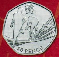 伦敦奥运会纪念币：铁人三项