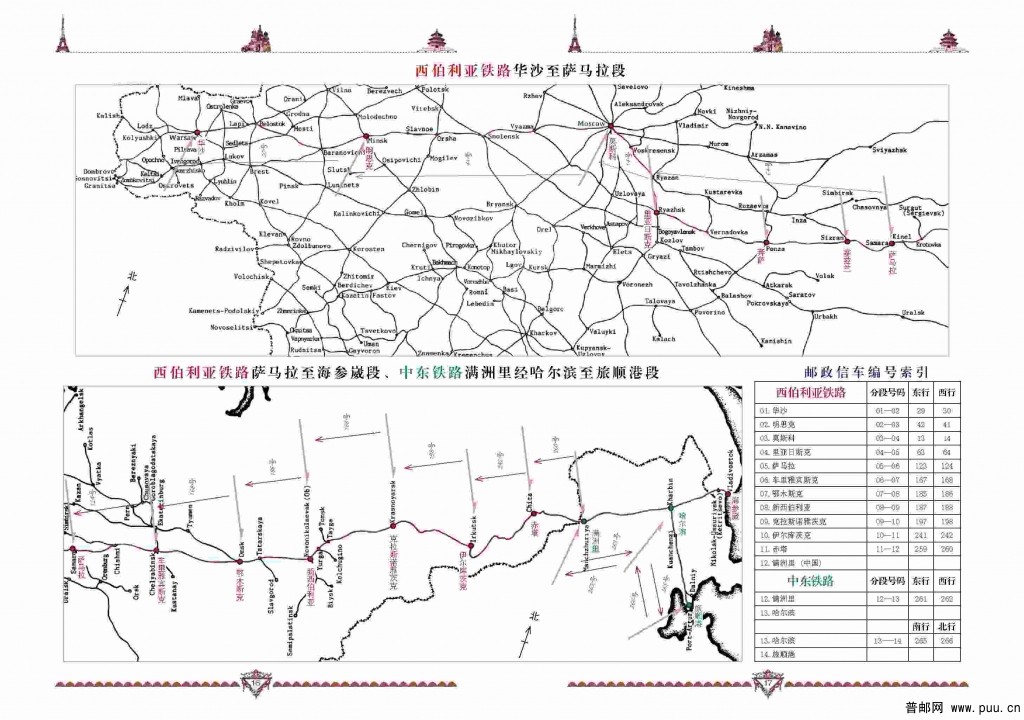 严平西1903年巴黎-上海之旅中间跨页西伯利亚路线图.jpg
