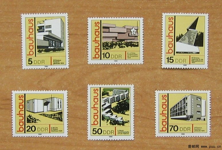 德国 魏玛和德绍的包豪斯建筑及其遗址 【东德1980年德国学院派建筑，1928年哈勒区德骚.jpg