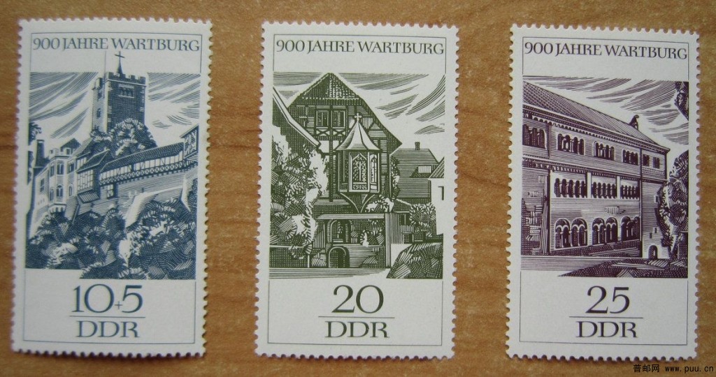 德国 瓦特堡城堡【1966年发行瓦特堡900周年】.jpg