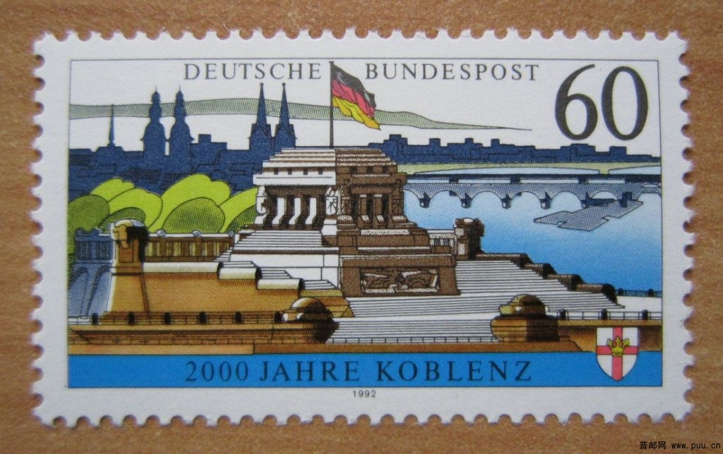 德国 中上游莱茵河河谷【1992年发行科布伦茨2000年】.jpg