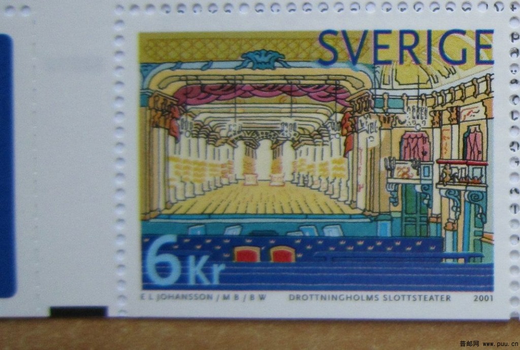 瑞典 德罗特宁霍尔摩皇宫－剧场【2001年小本票】.jpg
