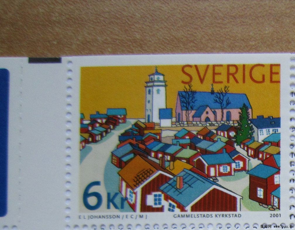 瑞典 吕勒欧的格默尔斯达德教堂村【2001年小本票】.jpg