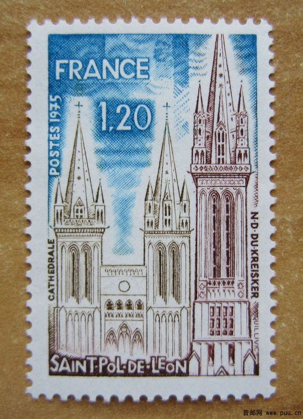 法国 里昂历史遗迹【里昂圣保罗教堂1975年发行】.jpg