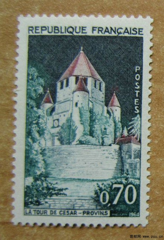 法国 普罗万城【1964年发行普罗万的凯撒城堡】.jpg