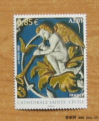 法国 阿尔比市的主教旧城【阿尔比大教堂，教堂壁画1全】.JPG