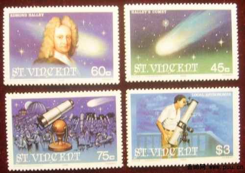 圣文森特86年哈雷慧星4全24元