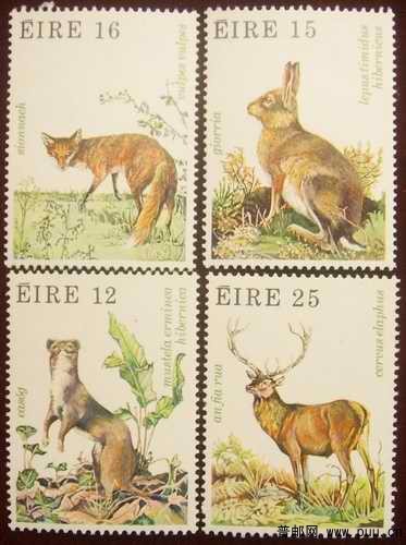 爱尔兰80年野生哺乳动物4全16元