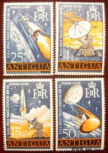 安提瓜68年阿波罗卫星计划4全20元