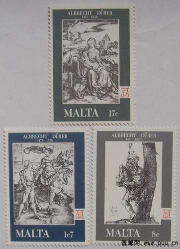 马耳他78年丢勒画3全13元