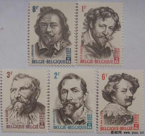 比利时65年世界著名画家自画像5全17元