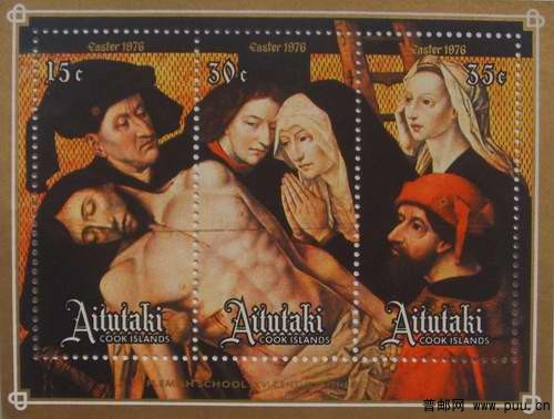 艾图塔基76年世界名画(圣体下十字架)小全张19元