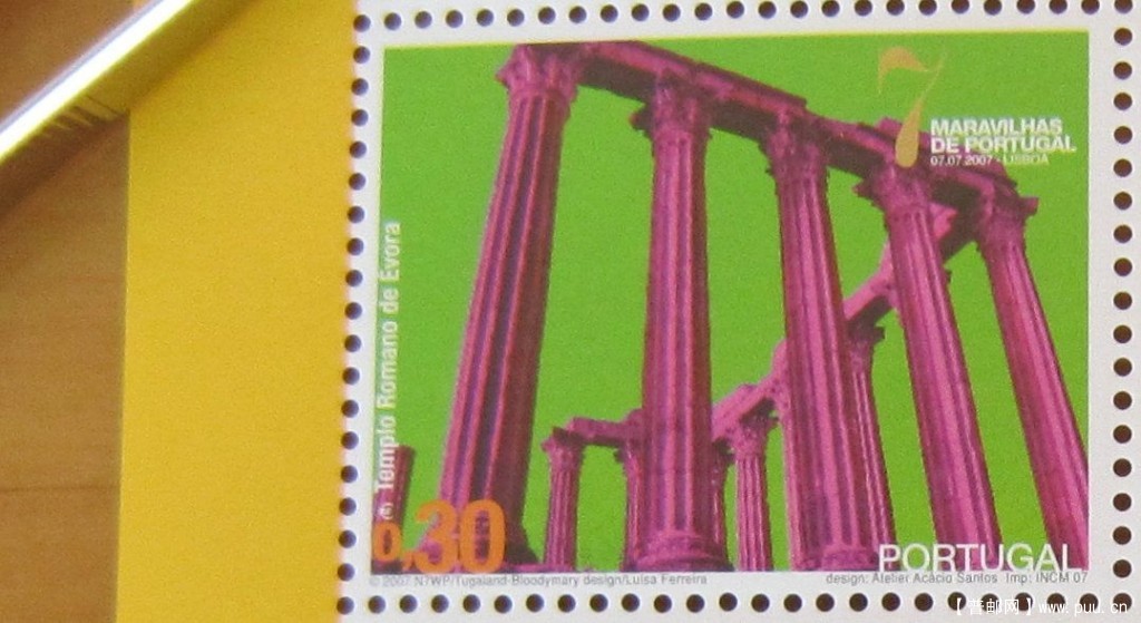 葡萄牙 埃武拉历史中心【2007年发行埃武拉罗马神殿】.jpg