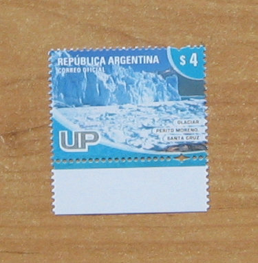阿根廷 冰川国家公园【 2005年发型莫雷诺冰川1全（异形齿孔、高面值）】.JPG.jpg
