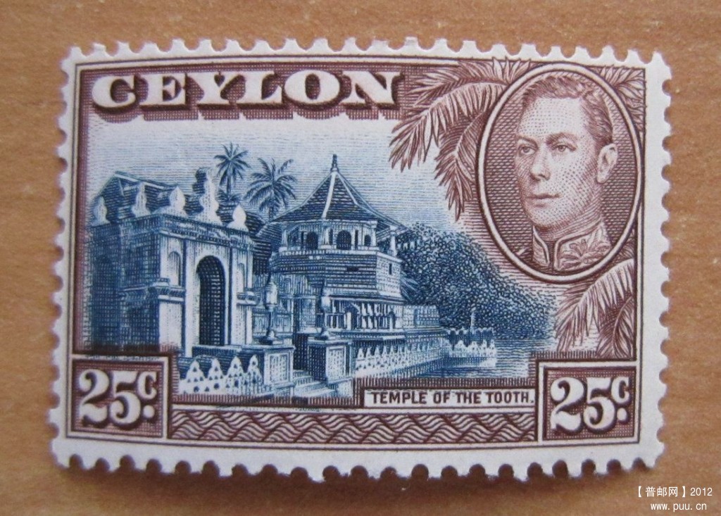 斯里兰卡 圣城康提【1938年锡兰发行康提佛牙寺】.jpg