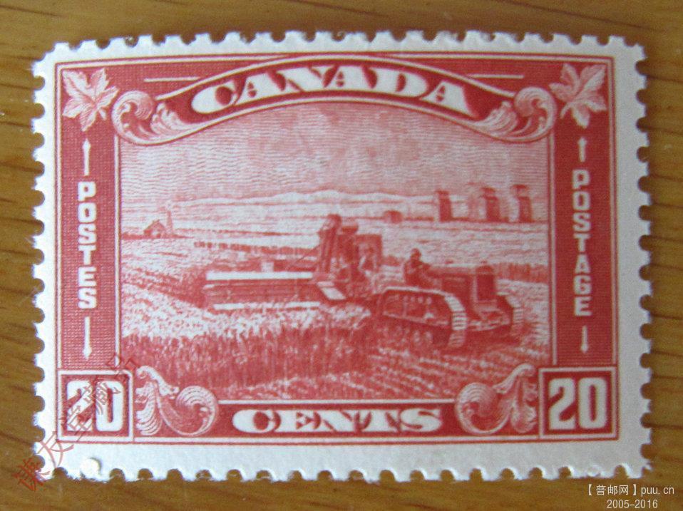加拿大1930-31年发行普通邮票：(16-14)收获小麦.JPG
