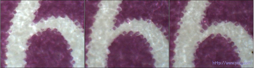 “6”字收尾处（窄距铭张）38、39、40号票