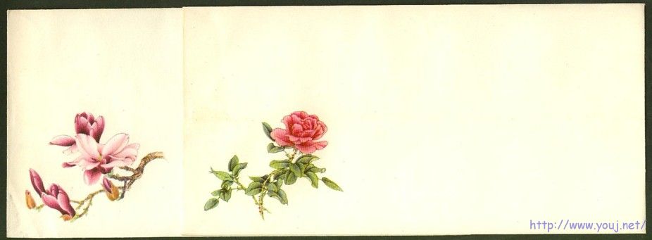 花卉图案旧信封2.jpg