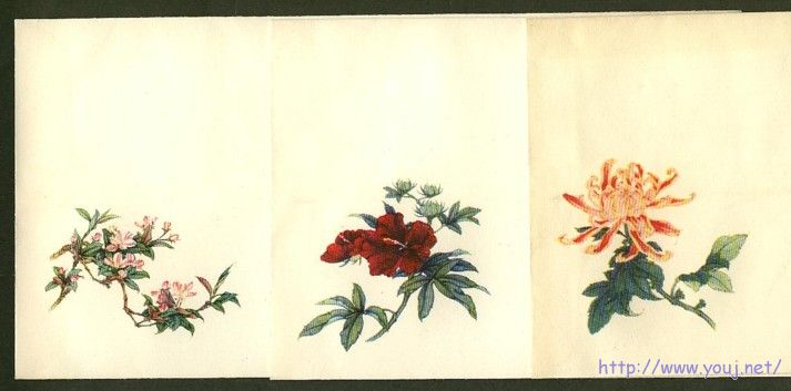 花卉图案旧信封1.jpg