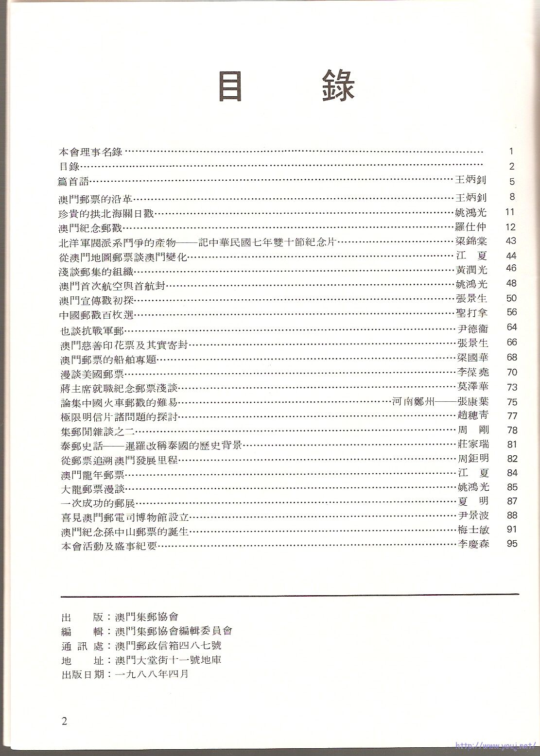 1988 年目錄