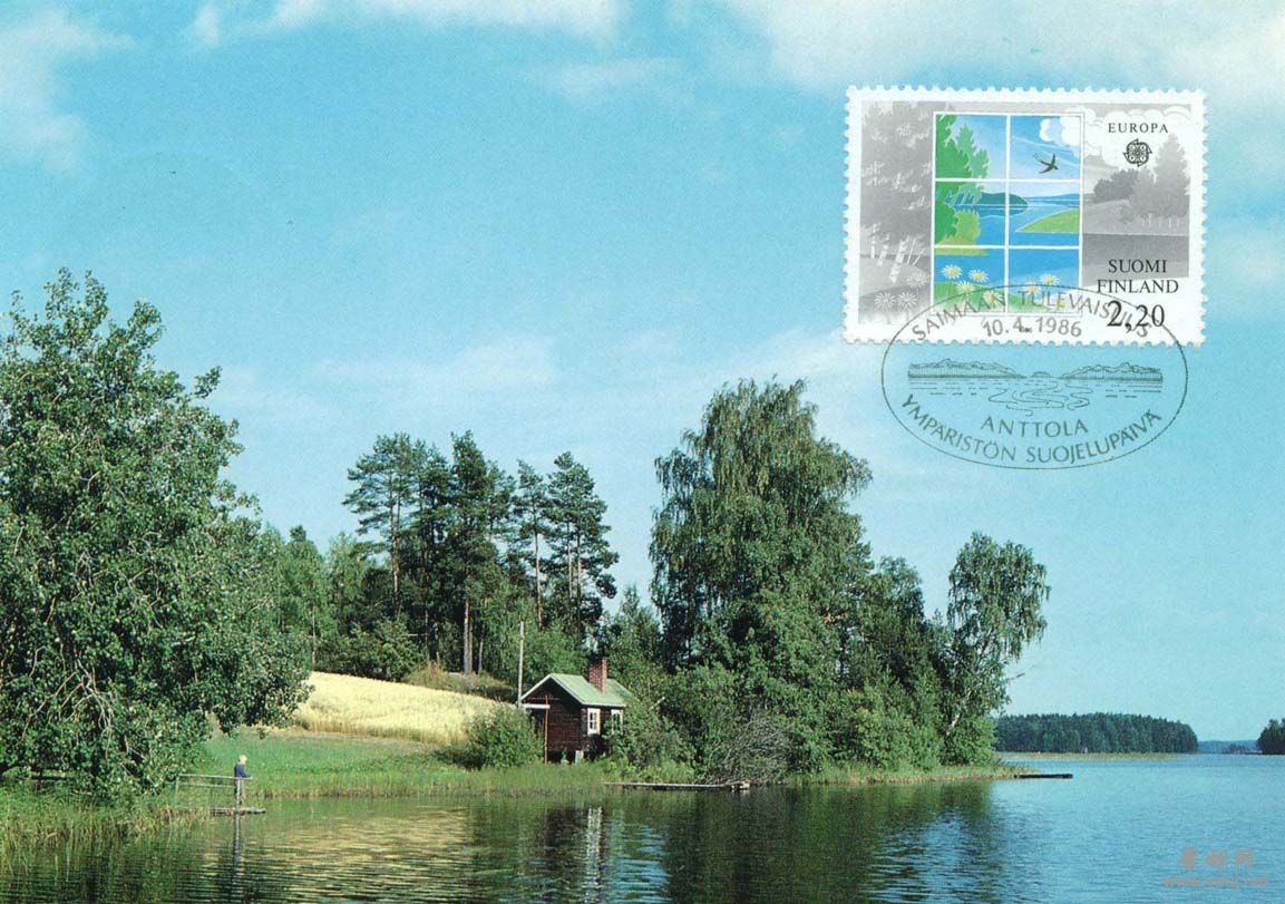 芬兰苏奥姆。欧罗巴。自然与环境保护明信片1正面.jpg