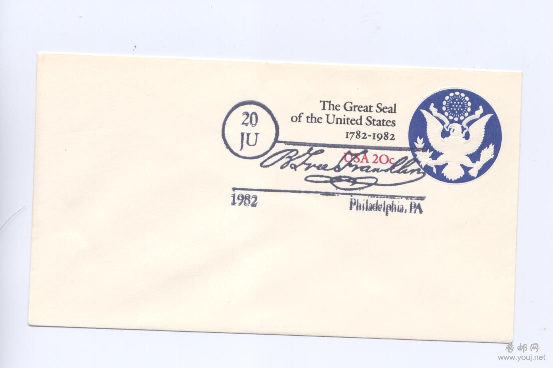 1982.06.20美国凹凸邮资封（官封）.jpg