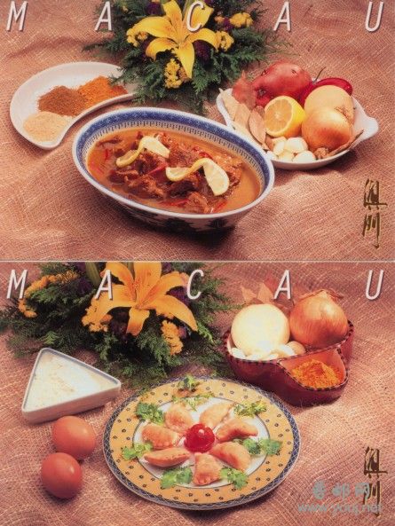 血鸭、黄蟹粉角仔（各10人用量）