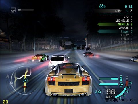 网络游戏中的极速飞车