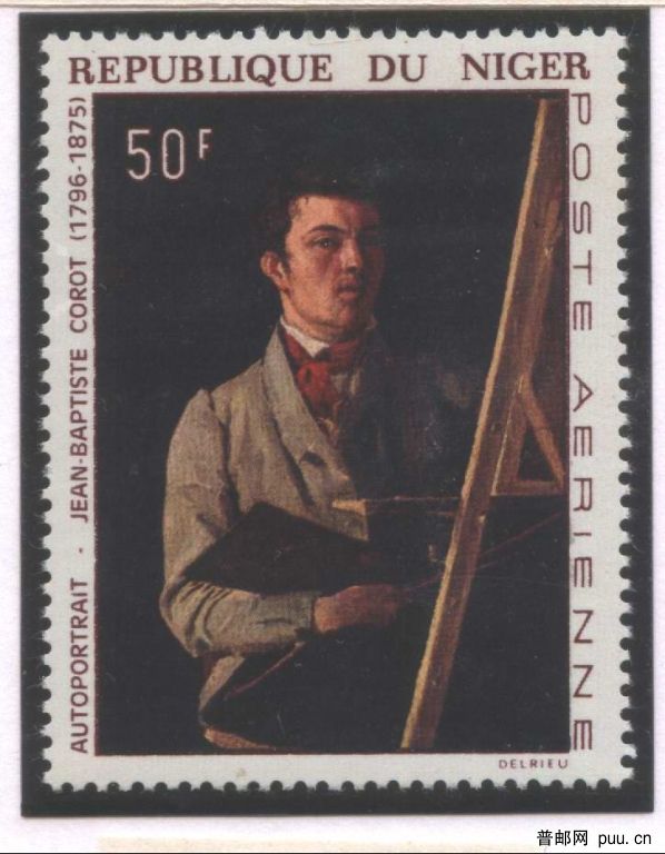 柯罗：《自画像》