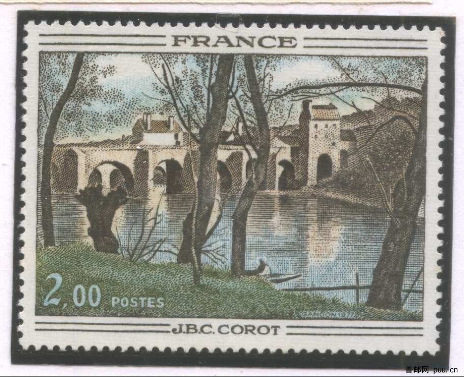 柯罗：《芒特桥》