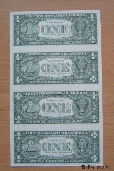 美元（一元）四连张2.JPG