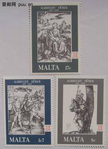 马耳他78年丢勒画3全13元