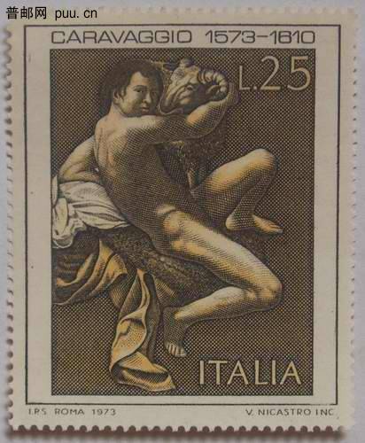 意大利73年卡拉瓦乔画(约翰圣)1全4元